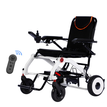 Silla de ruedas motorizada liviana automática portátil plegable